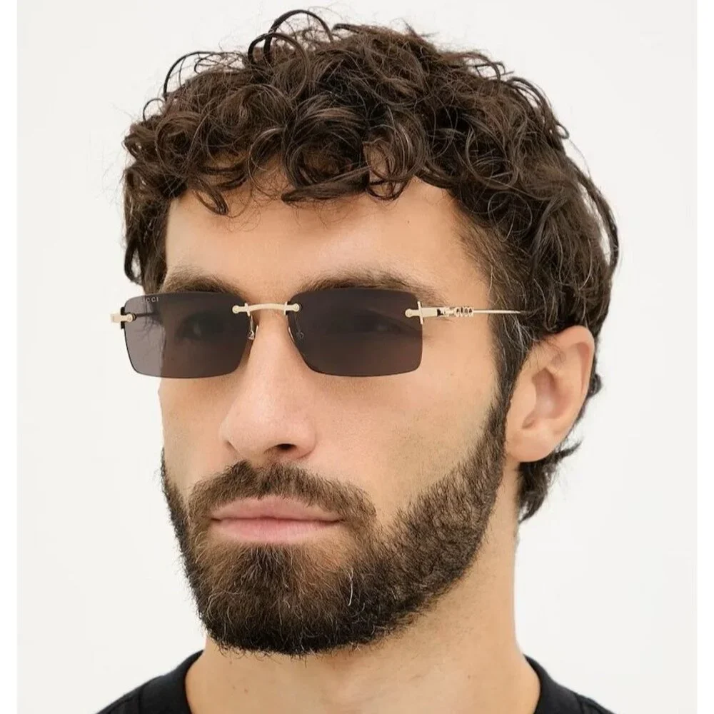 NEW GUCCI SUNGLASSES GOLD MEN EYEWEAR GUCCI GG1941S 001